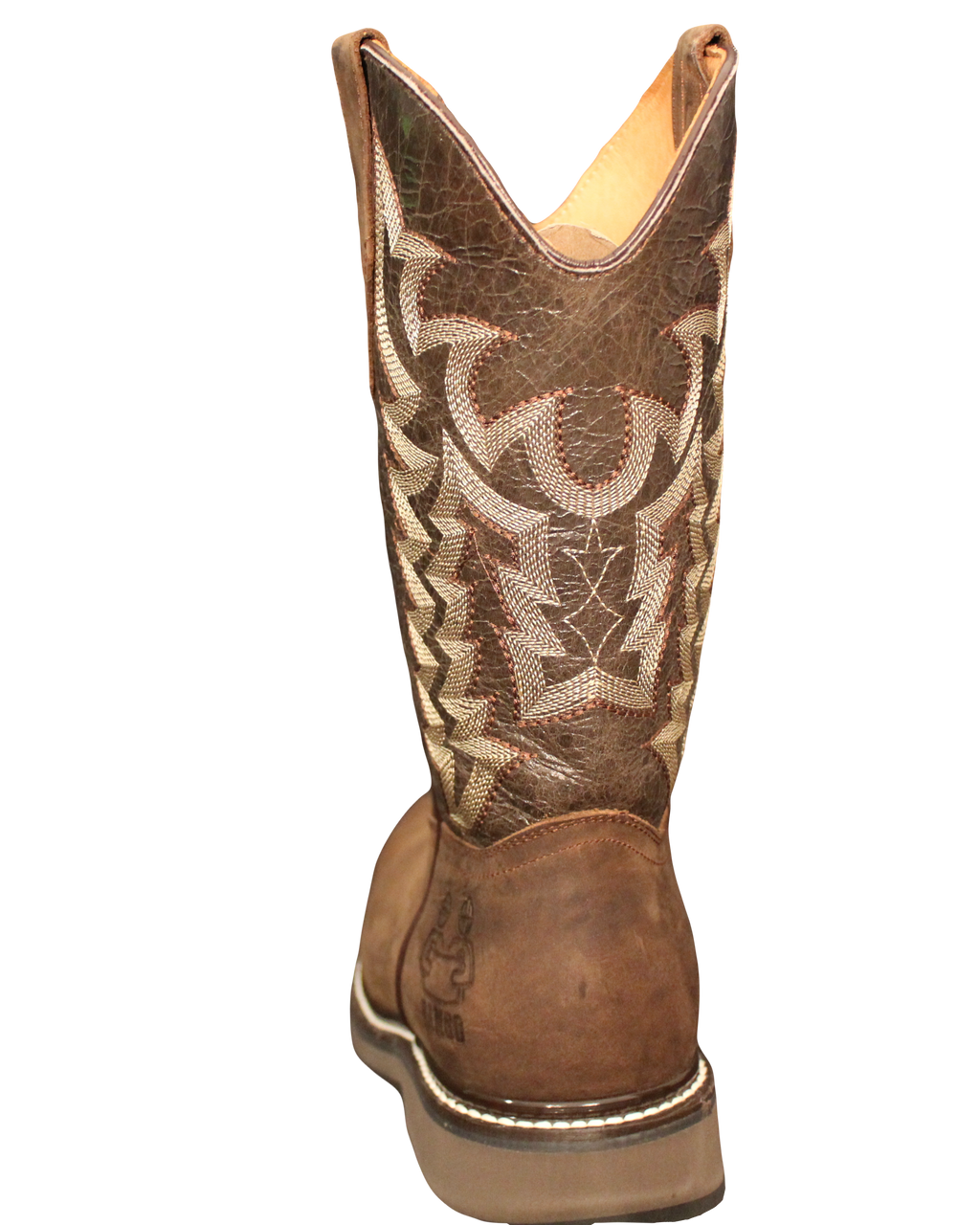 Cowhide leather steel toe boots- color Camel