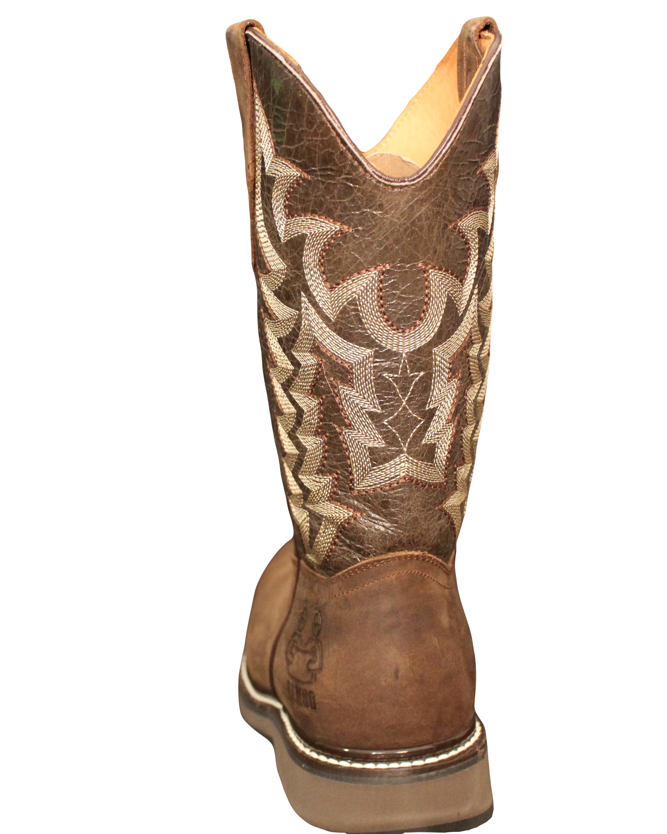 Cowhide leather steel toe boots- color Camel