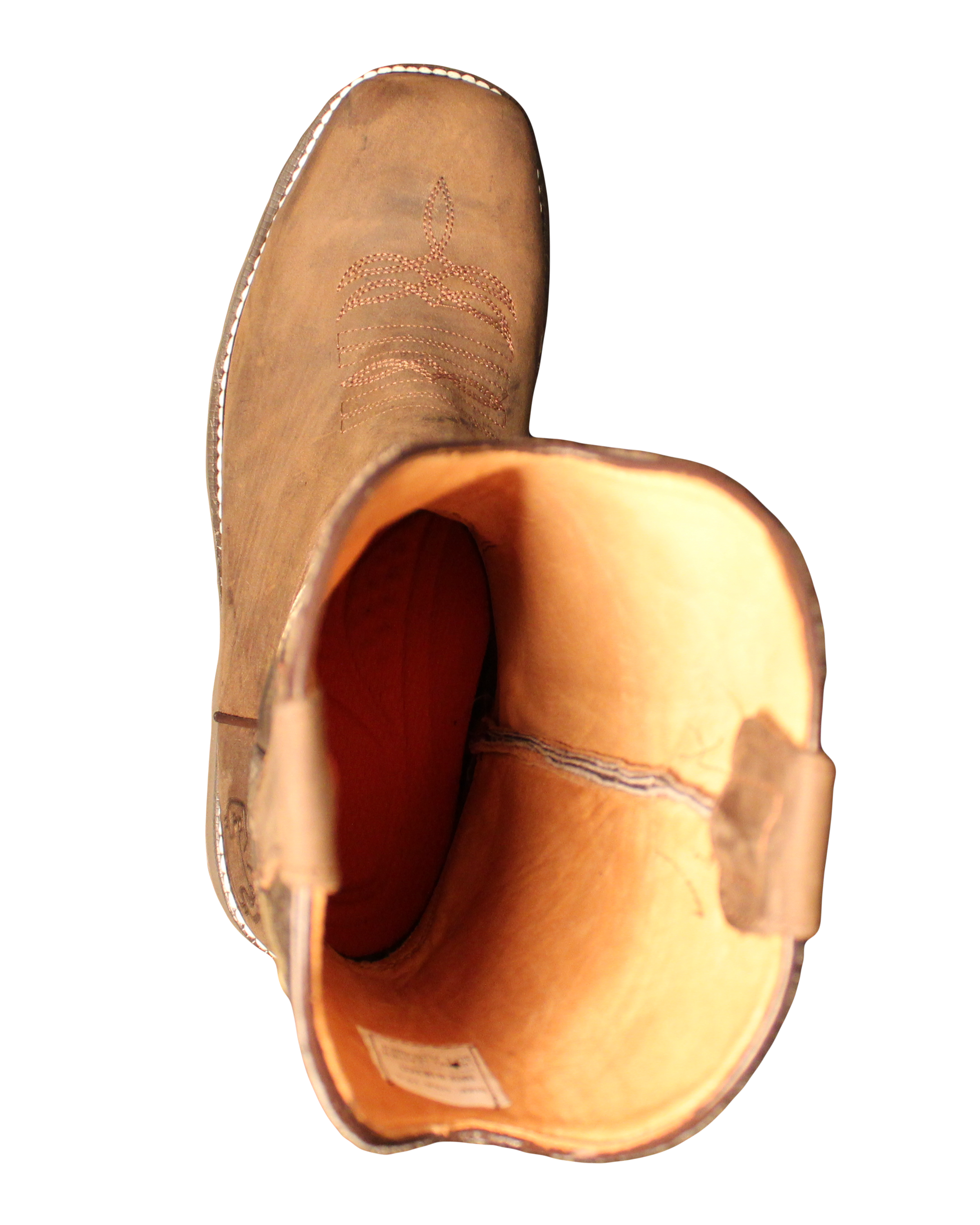 Cowhide leather steel toe boots- color Camel