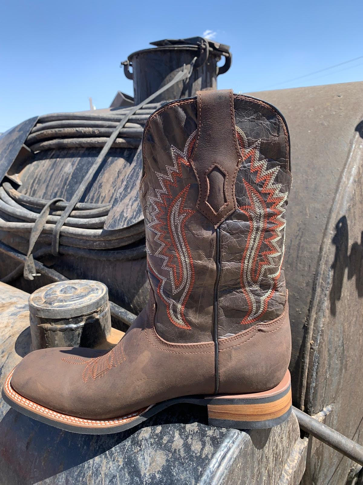 Rodeo Leather Boots- Color Camel